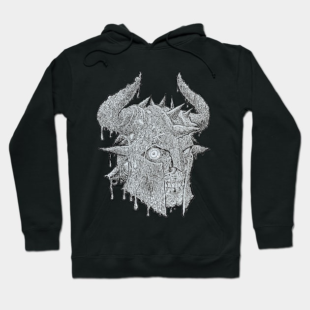 Zombie Skull Warrior #26 Hoodie by rsacchetto